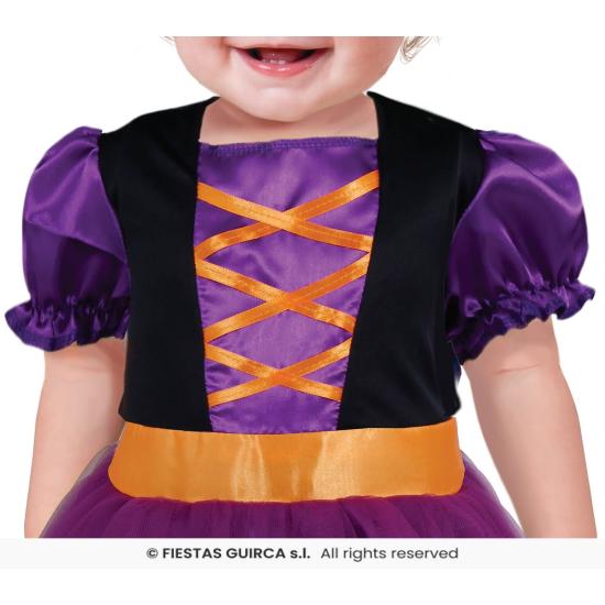 Disfraz de Brujita Morada para Bebé Niña Disfraz de Brujita Morada para Bebé Niña