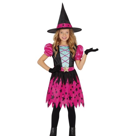 Disfraz de Brujita Rosa Estrellas Disfraz de Brujita Rosa Estrellas