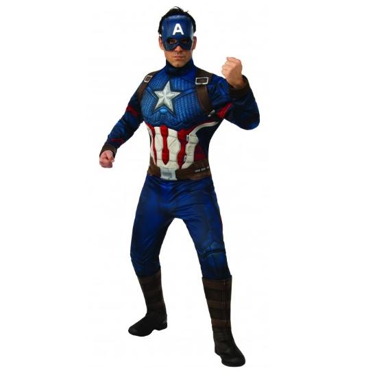 Disfraz de Capitán América Endgame Musculoso para Hombre Disfraz de Capitán América Endgame Musculoso para Hombre