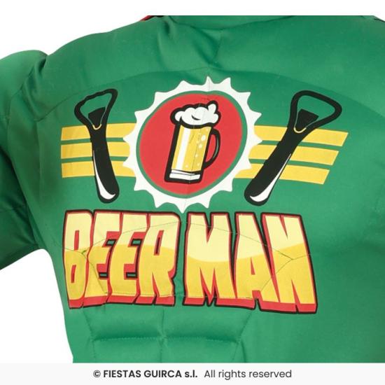Disfraz de Capitán Super Cervecero Man Disfraz de Capitán Super Cervecero Man