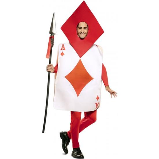 Disfraz de Carta As de Diamantes Alicia para adulto Disfraz de Carta As de Diamantes Alicia para adulto