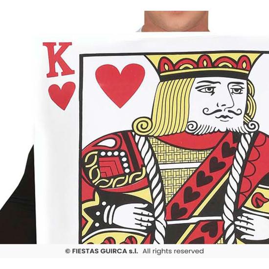Disfraz de Carta Rey de Corazones Alicia para adulto Disfraz de Carta Rey de Corazones Alicia para adulto