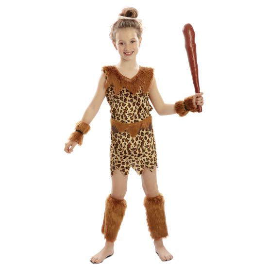 Disfraz de Cavernícola para Niñas Disfraz de Cavernícola para Niñas