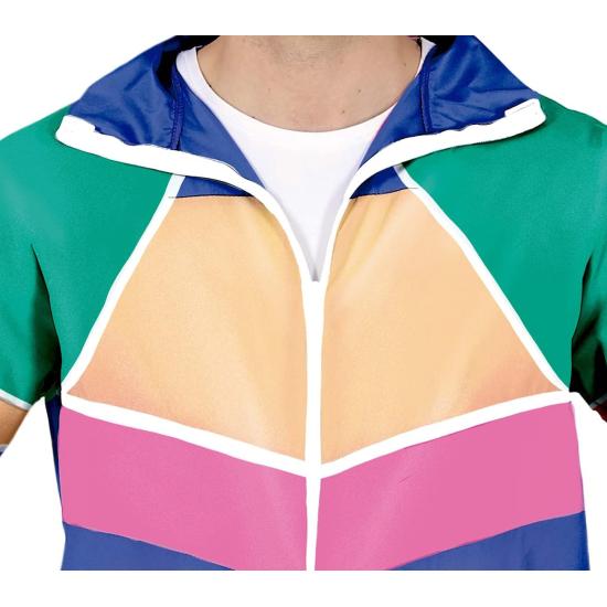 Disfraz de chándal de Gimnasta de los años 80 para Hombre Adulto ** Disfraz de chándal de Gimnasta de los años 80 para Hombre Adulto **