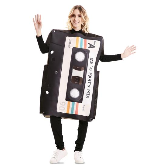 Disfraz de Casete Retro Años 80 para Adulto – Disfraz Humorístico y Original de Fiesta Disfraz de Casete Retro Años 80 para Adulto – Disfraz Humorístico y Original de Fiesta