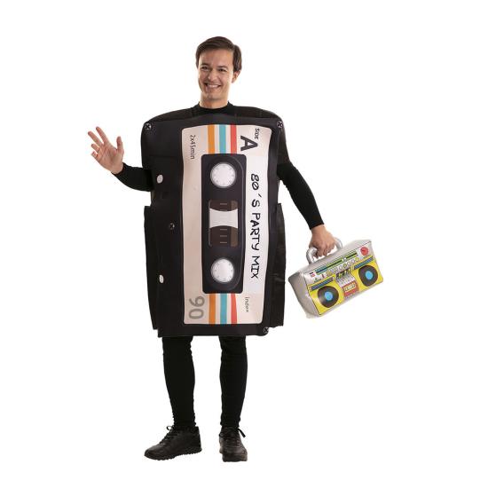 Disfraz de Casete Retro Años 80 para Adulto – Disfraz Humorístico y Original de Fiesta Disfraz de Casete Retro Años 80 para Adulto – Disfraz Humorístico y Original de Fiesta