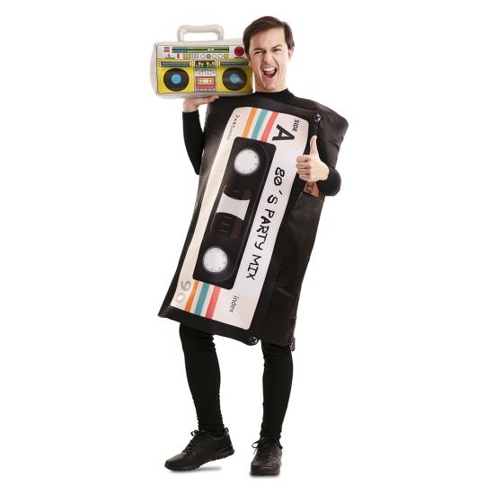 Disfraz de Casete Retro Años 80 para Adulto – Disfraz Humorístico y Original de Fiesta Disfraz de Casete Retro Años 80 para Adulto – Disfraz Humorístico y Original de Fiesta