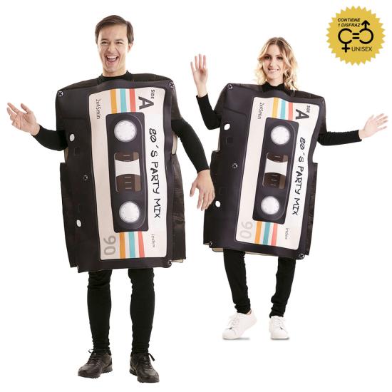 Disfraz de Casete Retro Años 80 para Adulto – Disfraz Humorístico y Original de Fiesta Disfraz de Casete Retro Años 80 para Adulto – Disfraz Humorístico y Original de Fiesta