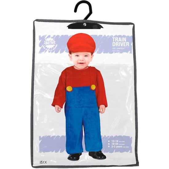 Disfraz de Conductor de Tren Aventurero para Bebé Disfraz de Conductor de Tren Aventurero para Bebé