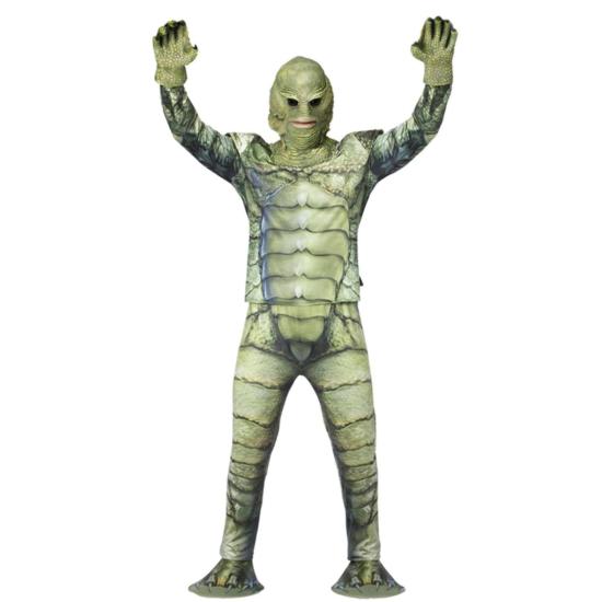Disfraz de criatura de la laguna negra, Universal Monsters adulto Disfraz de criatura de la laguna negra, Universal Monsters adulto