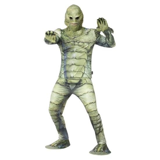 Disfraz de criatura de la laguna negra, Universal Monsters adulto Disfraz de criatura de la laguna negra, Universal Monsters adulto