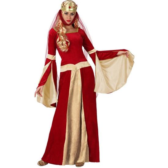Disfraz de Dama Medieval Red mujer Disfraz de Dama Medieval Red mujer