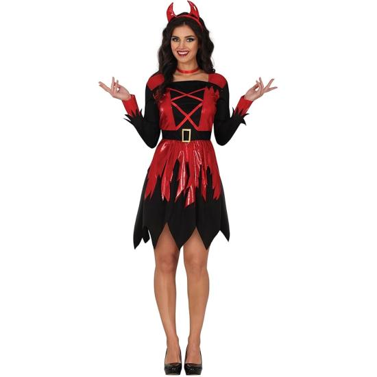Disfraz de Diablesa para Mujer - Incluye Diadema y Vestido Disfraz de Diablesa para Mujer - Incluye Diadema y Vestido