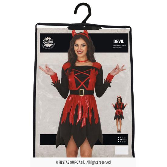 Disfraz de Diablesa para Mujer - Incluye Diadema y Vestido Disfraz de Diablesa para Mujer - Incluye Diadema y Vestido