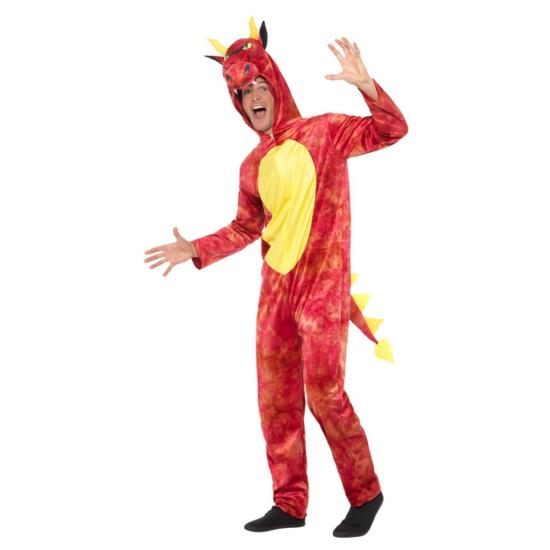 Disfraz de Dragón Rojo para adultos Disfraz de Dragón Rojo para adultos