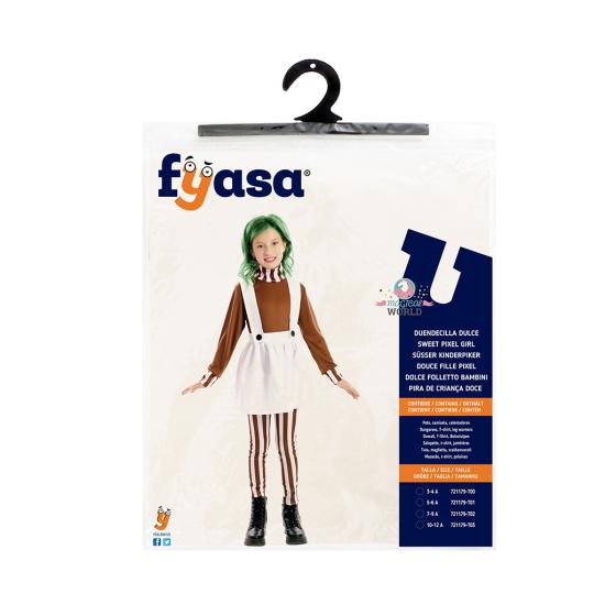 Disfraz de Duendecilla Dulce Infantil oompa loompa de Willy Wonka Disfraz de Duendecilla Dulce Infantil oompa loompa de Willy Wonka