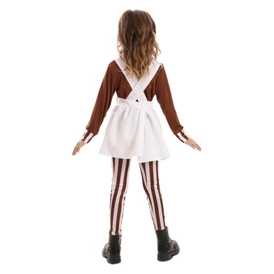 Disfraz de Duendecilla Dulce Infantil oompa loompa de Willy Wonka Disfraz de Duendecilla Dulce Infantil oompa loompa de Willy Wonka