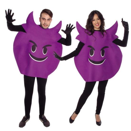 Disfraz de Emoticono travieso Talla única Disfraz de Emoticono travieso Talla única