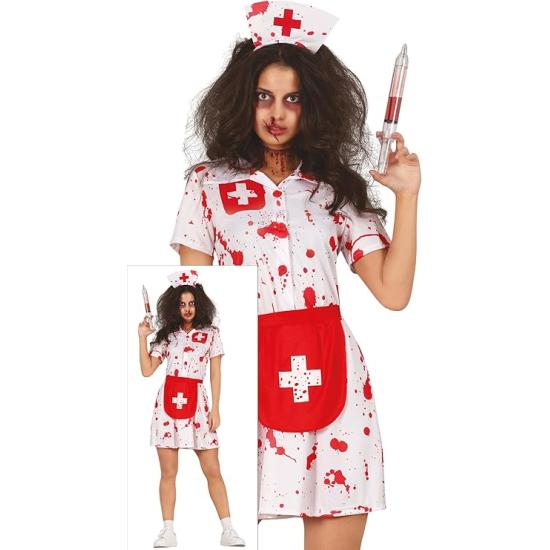 Disfraz de enfermera caminante zombie Disfraz de enfermera caminante zombie
