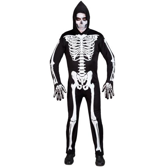 Disfraz de Esqueleto con Capucha para Adulto – Clásico de Halloween Disfraz de Esqueleto con Capucha para Adulto – Clásico de Halloween