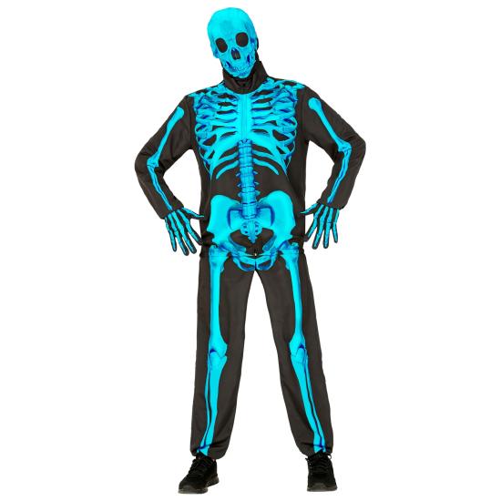 Disfraz de Esqueleto "Fast Costume" – Adulto Fluorescente Azul Disfraz de Esqueleto "Fast Costume" – Adulto Fluorescente Azul