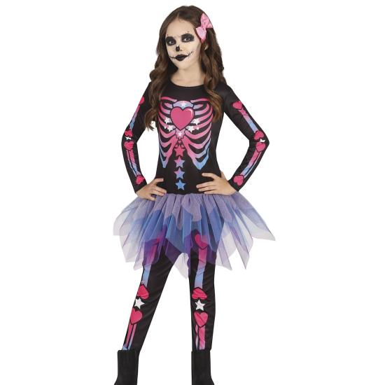 Disfraz de Esqueleto Rosa con Tutú Disfraz de Esqueleto Rosa con Tutú