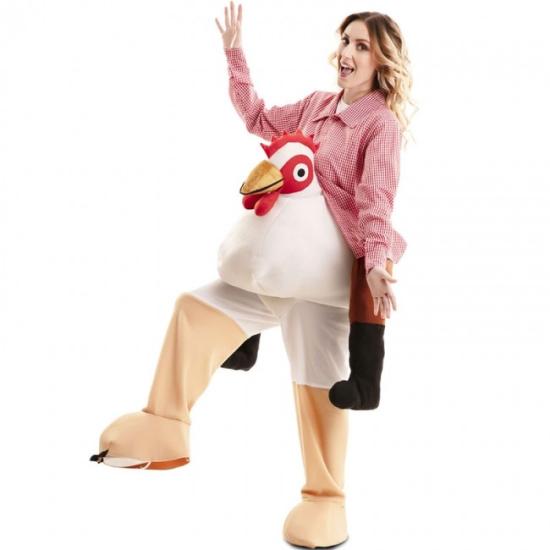Disfraz de Gallina a hombros para adulto Disfraz de Gallina a hombros para adulto
