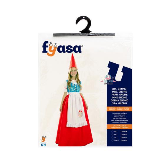 Disfraz de Gnomo para Niña David el Gnomo Disfraz de Gnomo para Niña David el Gnomo