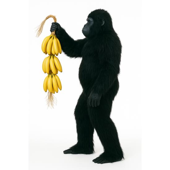 Disfraz de Gorila Negro Deluxe para hombre Disfraz de Gorila Negro Deluxe para hombre