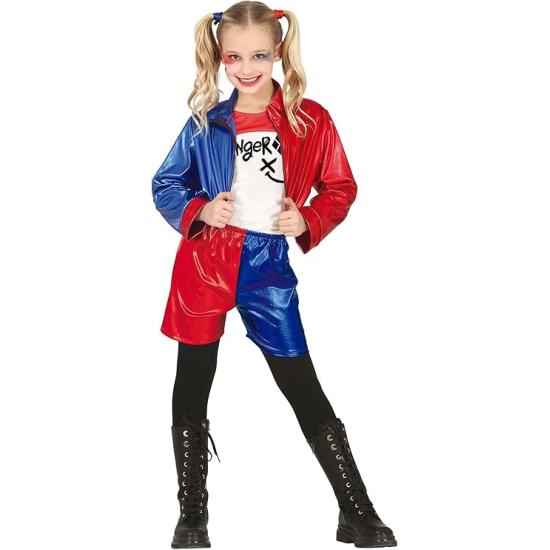 Disfraz de Harley Quinn para niña – Chaqueta, Pantalón y Camiseta Disfraz de Harley Quinn para niña – Chaqueta, Pantalón y Camiseta
