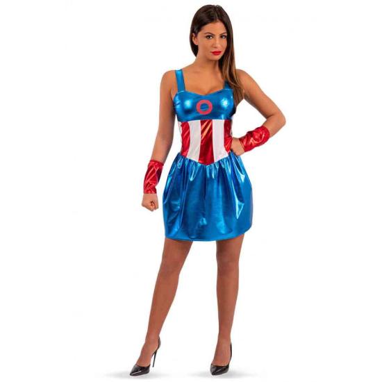 Disfraz de Heroína Americana para Mujer Disfraz de Heroína Americana para Mujer