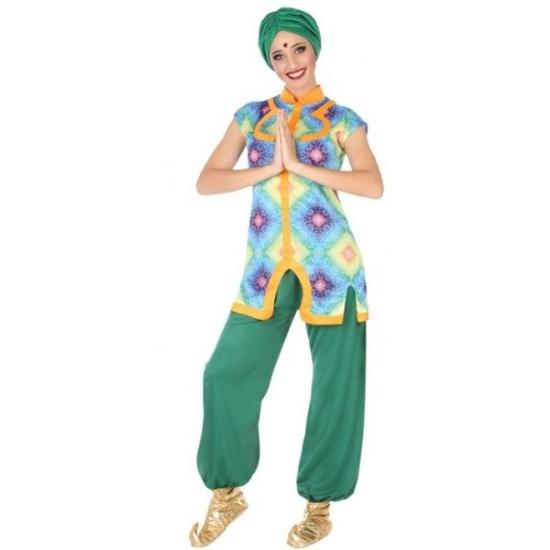 Disfraz de Hindú Verde para adulta Disfraz de Hindú Verde para adulta