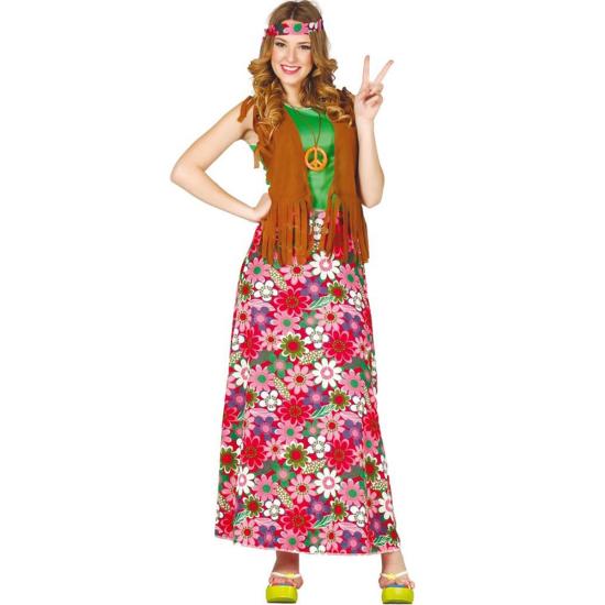 Disfraz de Hippie happy para mujer Disfraz de Hippie happy para mujer