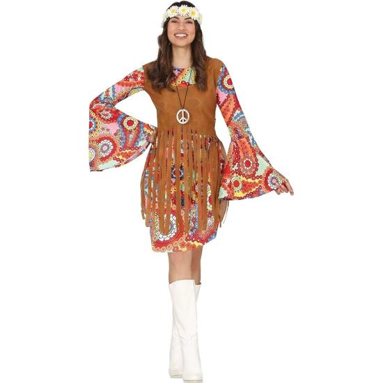 Disfraz de hippie multicolor mujer ** Disfraz de hippie multicolor mujer **
