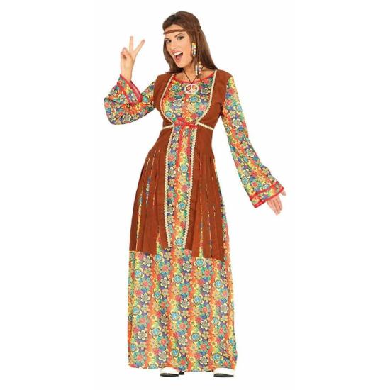 Disfraz de Hippie Sesentera con Vestido  adulta Disfraz de Hippie Sesentera con Vestido  adulta
