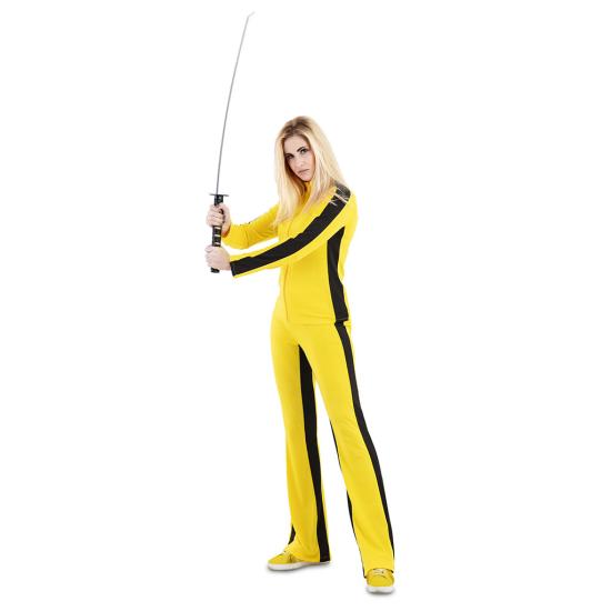 Disfraz de Kill Bill para Mujer – Traje Amarillo de La Novia Tarantino Disfraz de Kill Bill para Mujer – Traje Amarillo de La Novia Tarantino