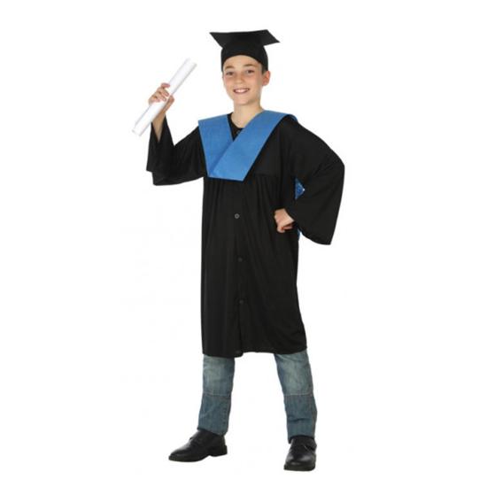 Disfraz de licenciado Azul talla infantil Disfraz de licenciado Azul talla infantil