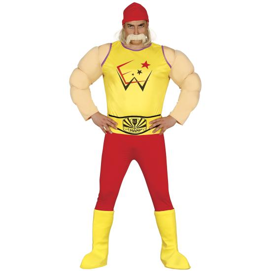 Disfraz de Luchador Hogan para hombre Disfraz de Luchador Hogan para hombre