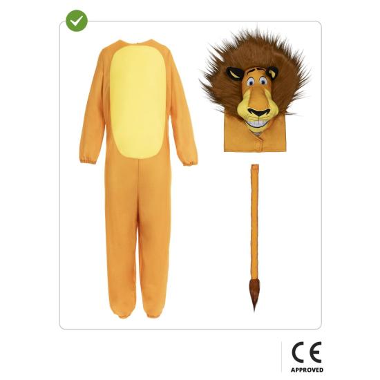 Disfraz de Madagascar Alex el León para niño Disfraz de Madagascar Alex el León para niño
