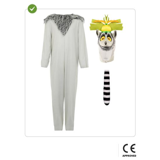 Disfraz de Madagascar Rey Julien para niño Disfraz de Madagascar Rey Julien para niño