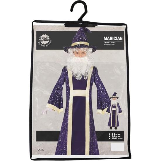 Disfraz de Mago de Cuento para Niño – Cinturón, Gorro y Túnica Disfraz de Mago de Cuento para Niño – Cinturón, Gorro y Túnica