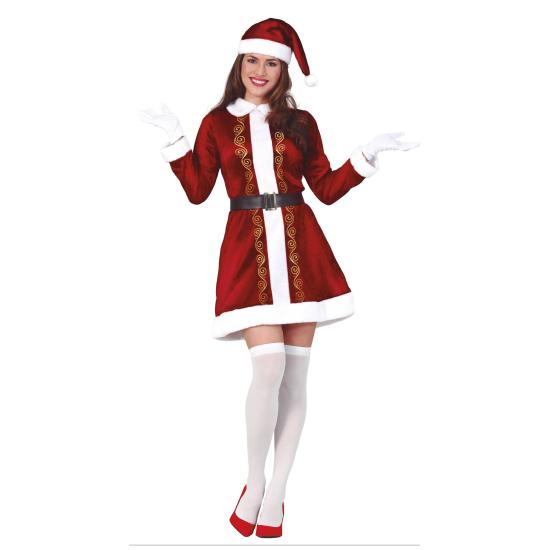 Disfraz de Mamá Noel granate para mujer Disfraz de Mamá Noel granate para mujer