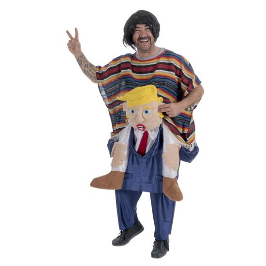 Disfraz de Mexicano a Hombros de Trump adulto Disfraz de Mexicano a Hombros de Trump adulto