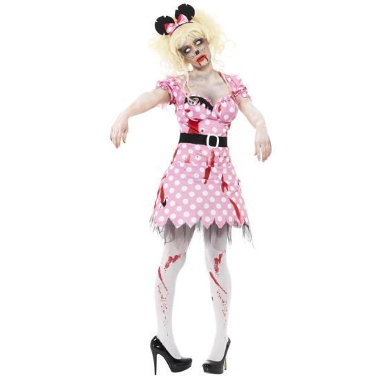 Disfraz de Minnie zombi para chica Disfraz de Minnie zombi para chica