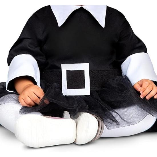 Disfraz de Miércoles Addams para Bebé Disfraz de Miércoles Addams para Bebé