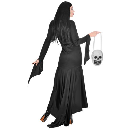 Disfraz de Morticia Familia Addams con bolso Disfraz de Morticia Familia Addams con bolso