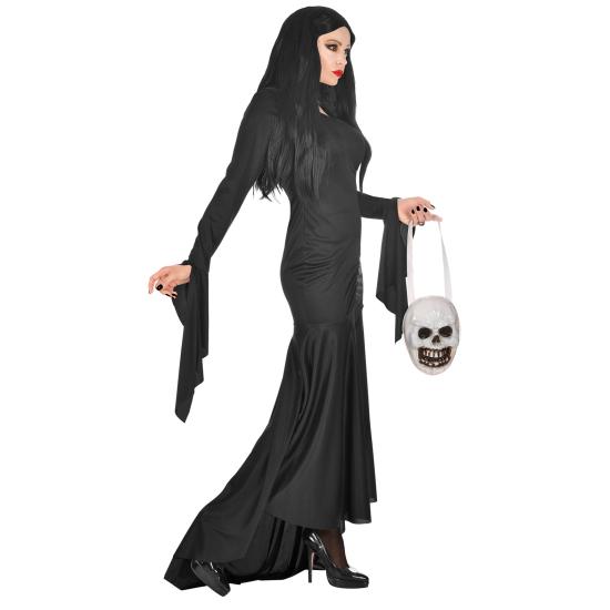 Disfraz de Morticia Familia Addams con bolso Disfraz de Morticia Familia Addams con bolso