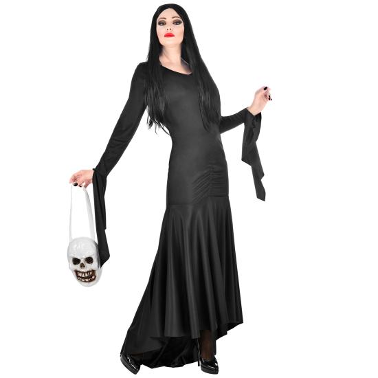 Disfraz de Morticia Familia Addams con bolso Disfraz de Morticia Familia Addams con bolso