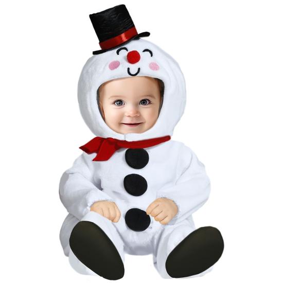Disfraz de muñeco de nieve blanco para bebé Disfraz de muñeco de nieve blanco para bebé