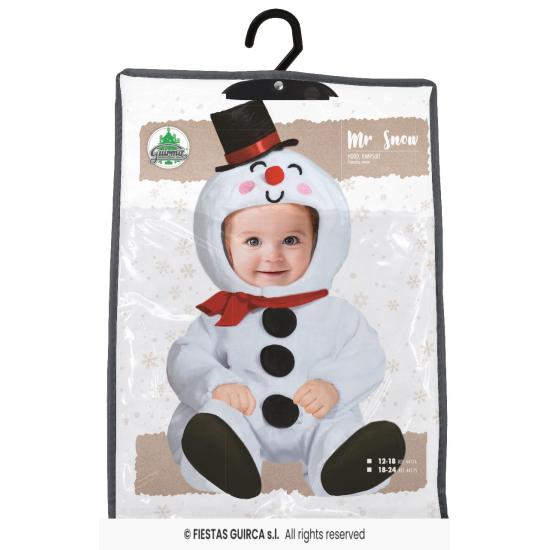 Disfraz de muñeco de nieve blanco para bebé Disfraz de muñeco de nieve blanco para bebé